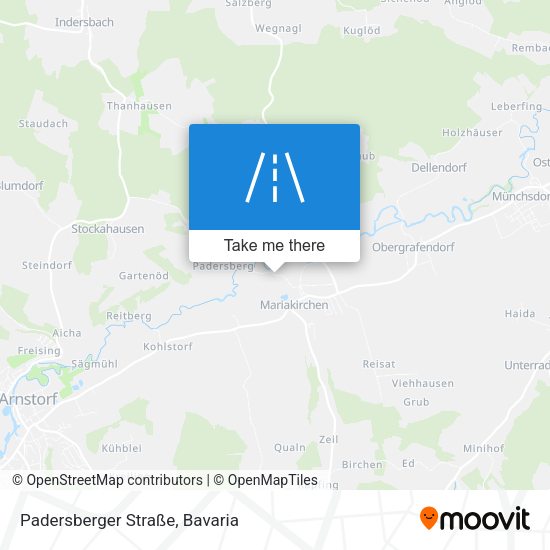 Padersberger Straße map