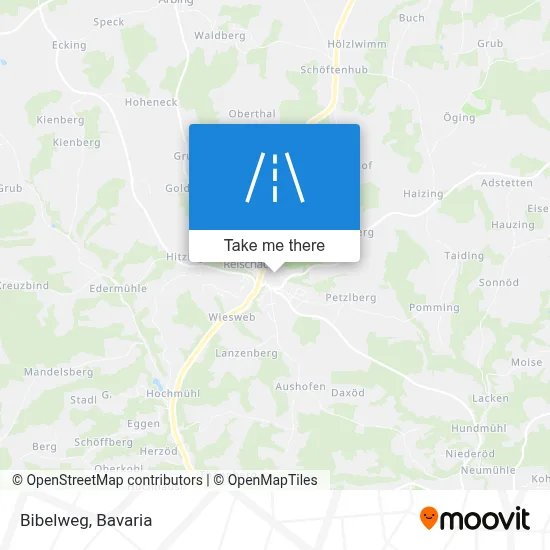 Bibelweg map