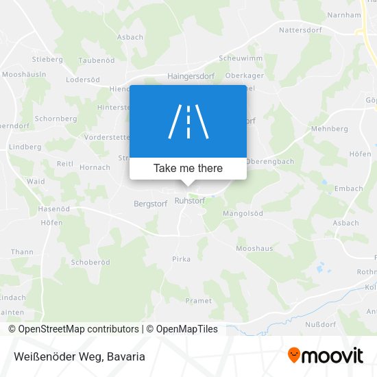 Weißenöder Weg map