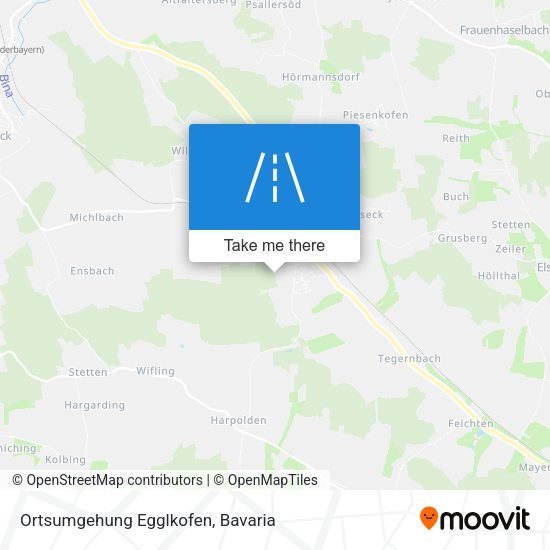 Ortsumgehung Egglkofen map