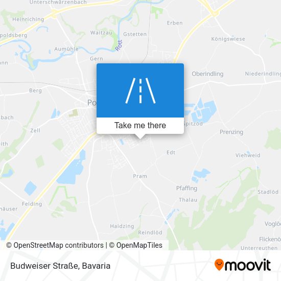 Budweiser Straße map