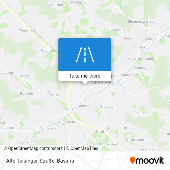 Карта Alte Teisinger Straße
