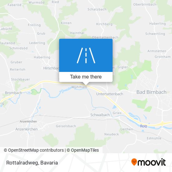 Rottalradweg map