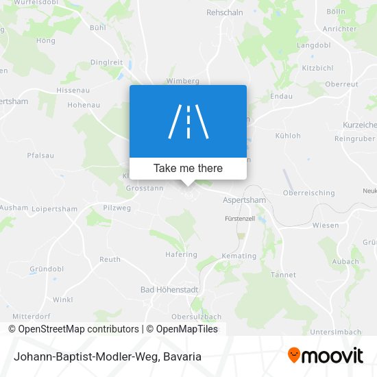 Johann-Baptist-Modler-Weg map