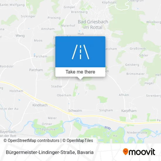 Карта Bürgermeister-Lindinger-Straße