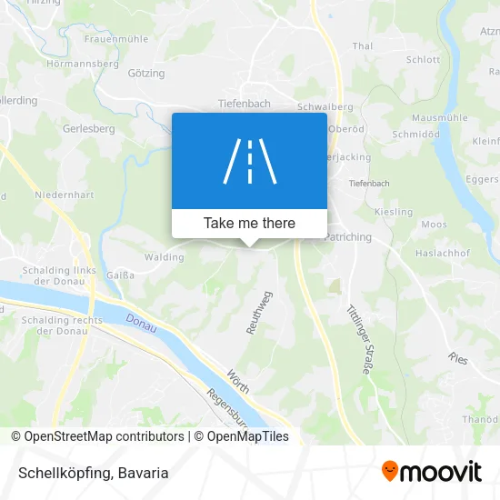 Карта Schellköpfing
