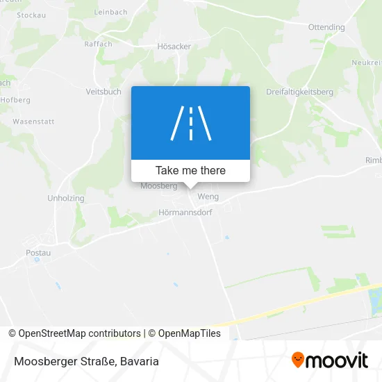 Moosberger Straße map