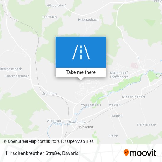 Hirschenkreuther Straße map