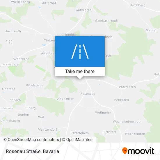 Rosenau Straße map