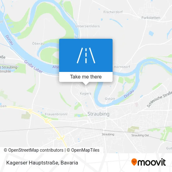 Карта Kagerser Hauptstraße