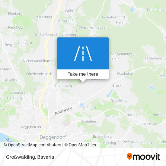 Карта Großwalding