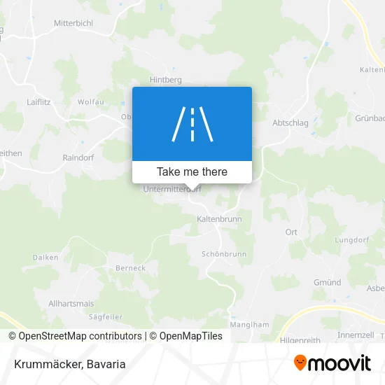 Krummäcker map