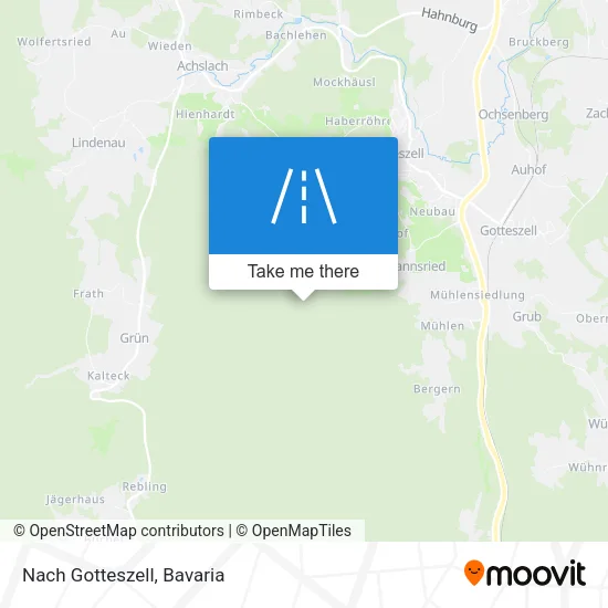 Карта Nach Gotteszell