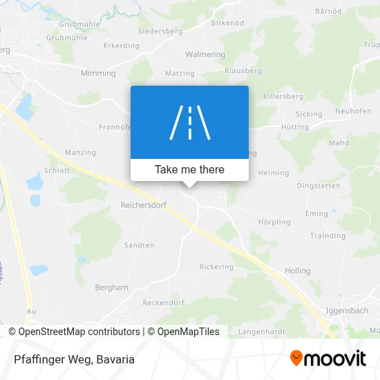 Pfaffinger Weg map