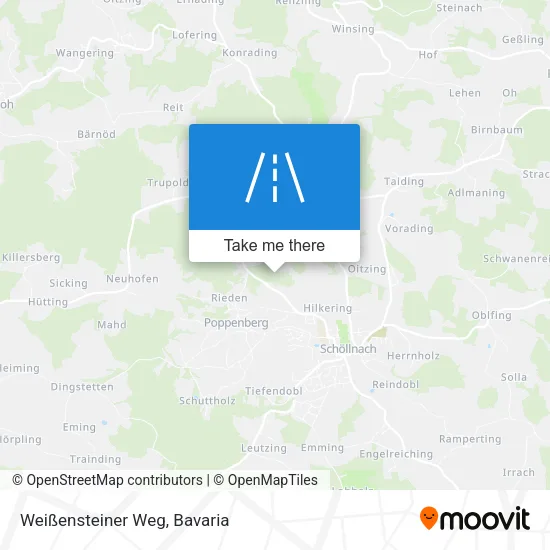 Карта Weißensteiner Weg