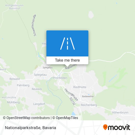 Nationalparkstraße map