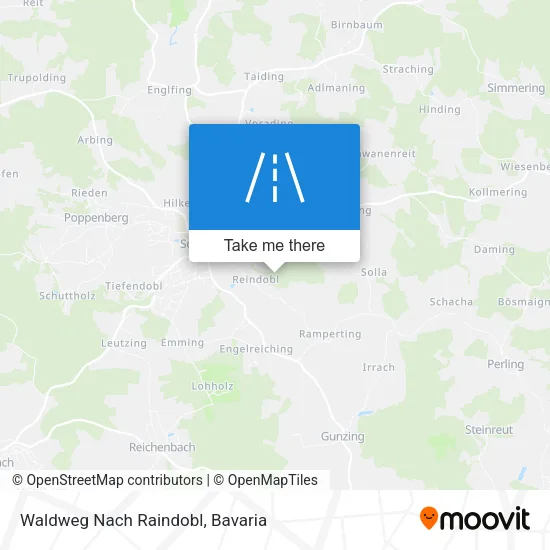 Карта Waldweg Nach Raindobl