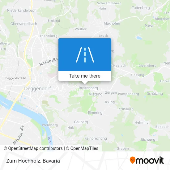 Карта Zum Hochholz