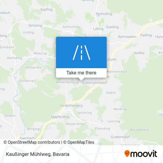 Kaußinger Mühlweg map