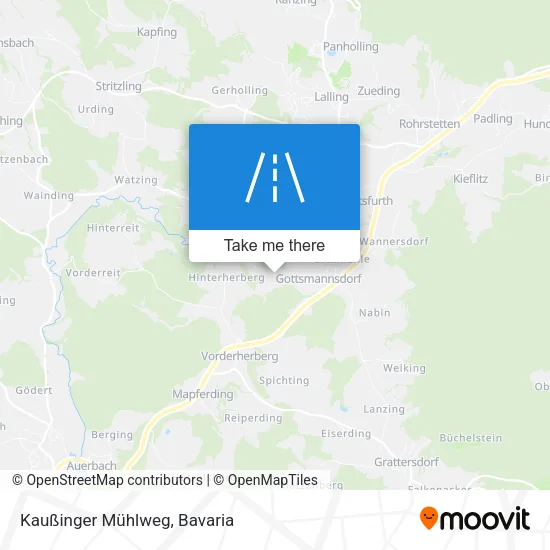 Карта Kaußinger Mühlweg
