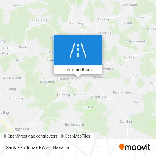 Sankt-Godehard-Weg map
