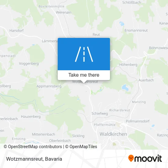 Карта Wotzmannsreut