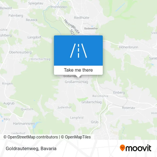 Goldrautenweg map