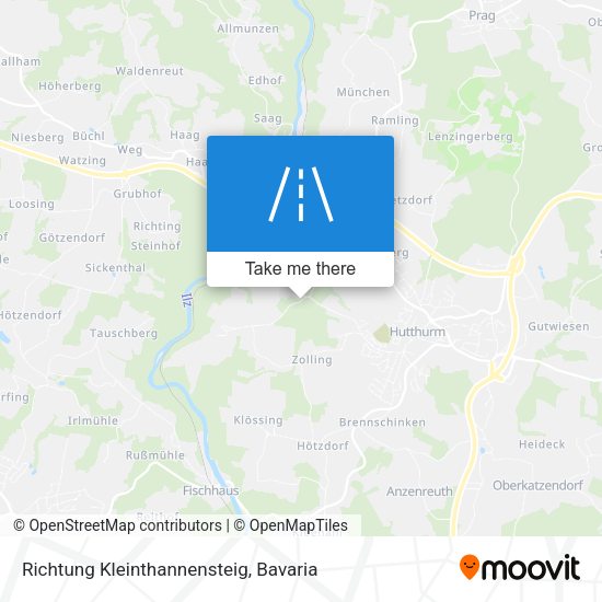 Richtung Kleinthannensteig map
