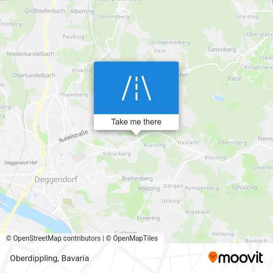 Карта Oberdippling