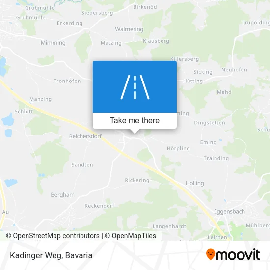 Карта Kadinger Weg