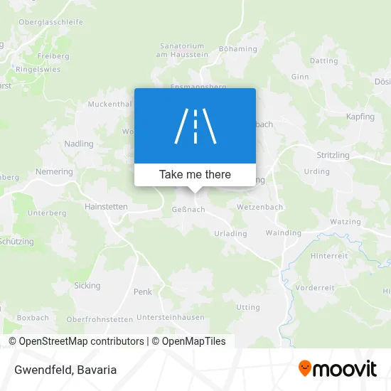 Gwendfeld map