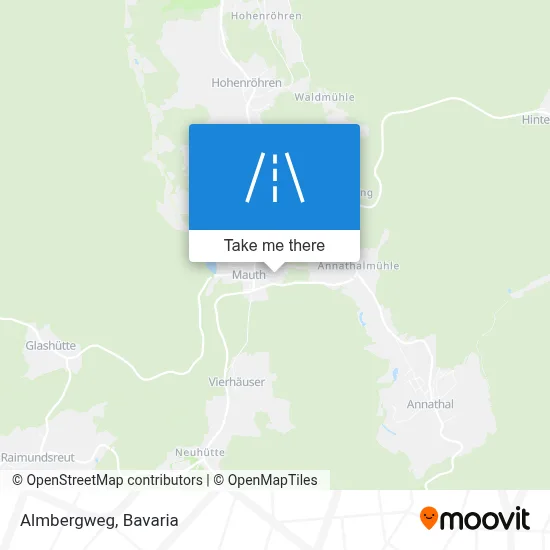 Almbergweg map