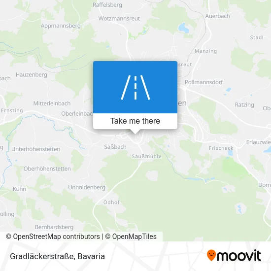 Карта Gradläckerstraße