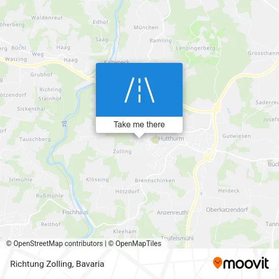 Карта Richtung Zolling