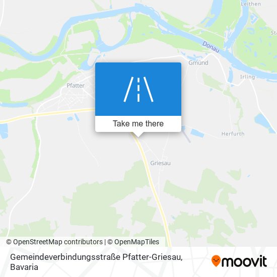 Карта Gemeindeverbindungsstraße Pfatter-Griesau