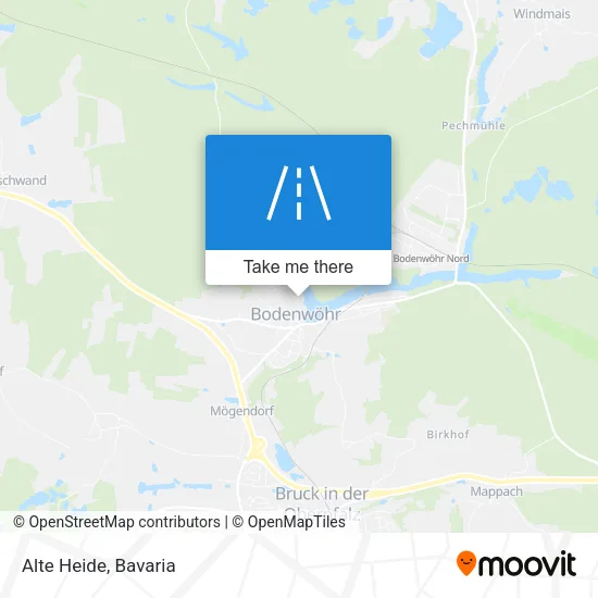 Карта Alte Heide