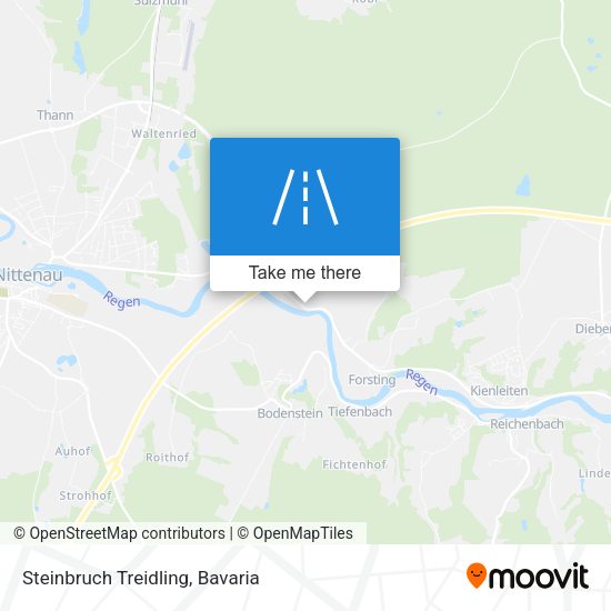 Steinbruch Treidling map
