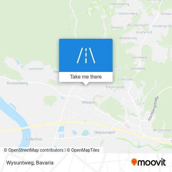 Wysuntweg map