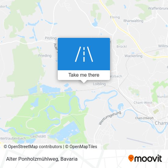 Alter Ponholzmühlweg map