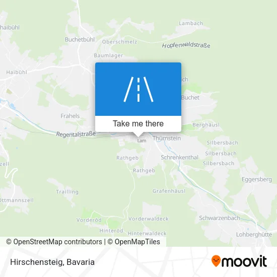 Hirschensteig map