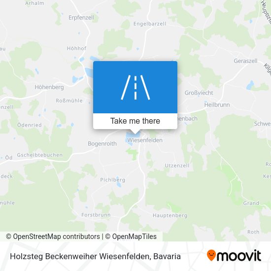 Holzsteg Beckenweiher Wiesenfelden map