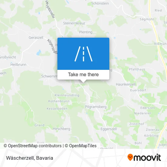 Wäscherzell map