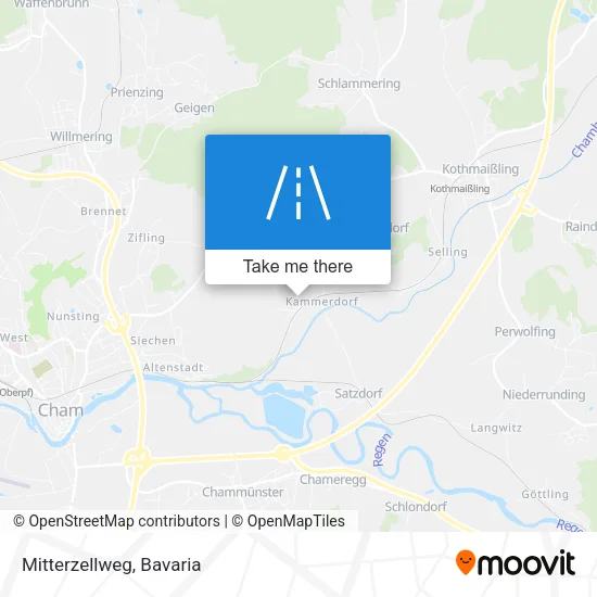 Mitterzellweg map