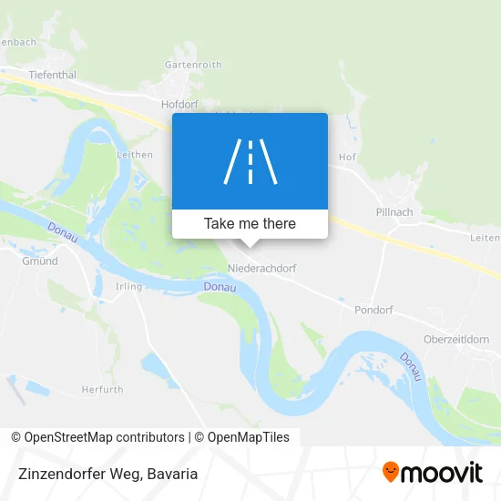 Карта Zinzendorfer Weg