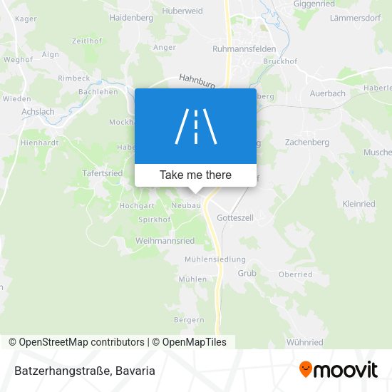 Batzerhangstraße map