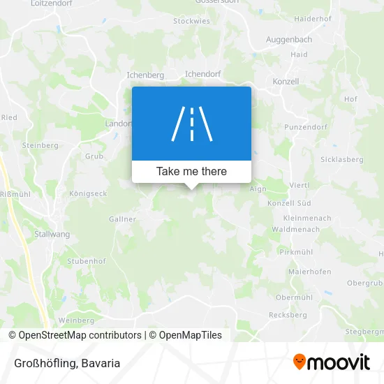 Карта Großhöfling