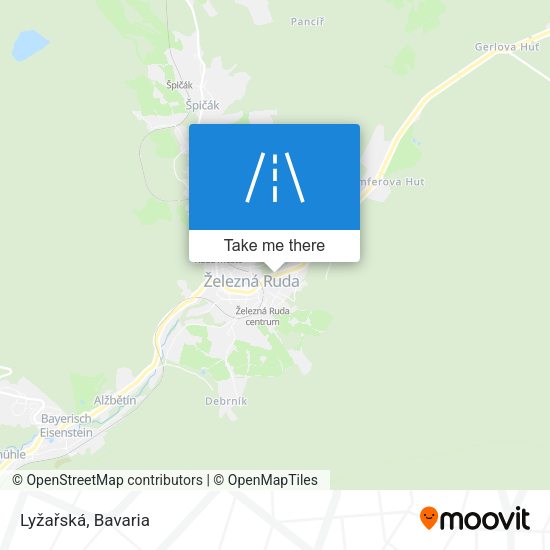 Lyžařská map