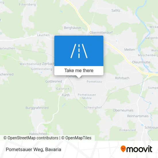 Карта Pometsauer Weg