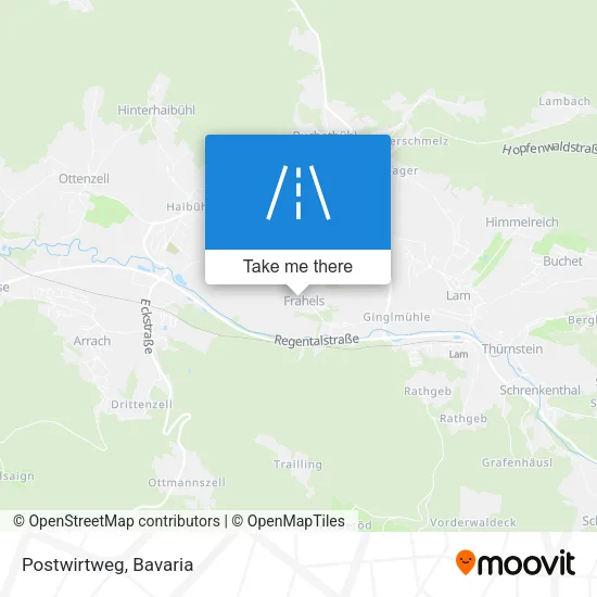 Карта Postwirtweg