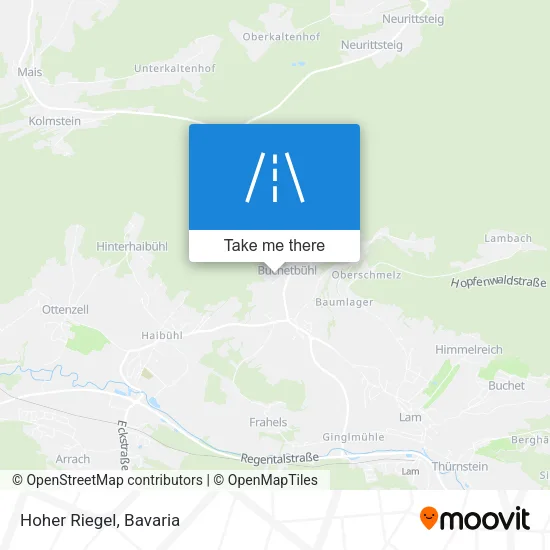 Карта Hoher Riegel